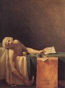 Jacques-Louis David Marats dod oil painting reproduction